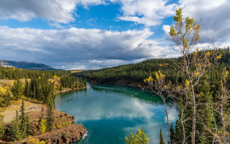 Stunning Miles Canyon outside of Whitehorse in Yukon