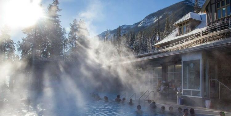 Natural Hot Springs in the Canadian Rockies