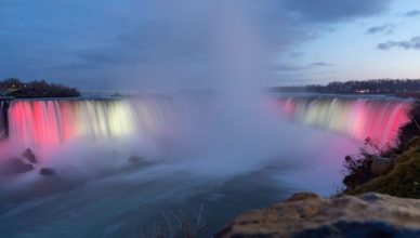 Niagara Falls, Canada on New Year's Eve