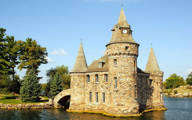 Thousand Islands in the St. Lawrence River,Canada