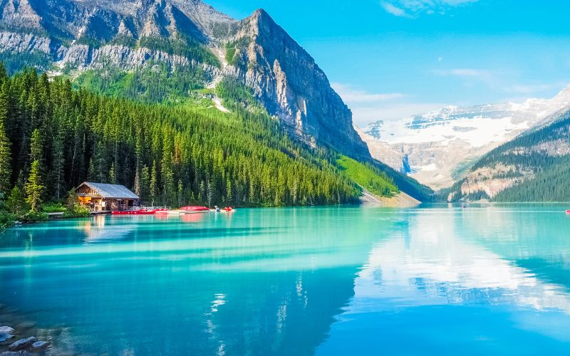 Beautiful Nature of Lake Louise in Banff National Park, Canada