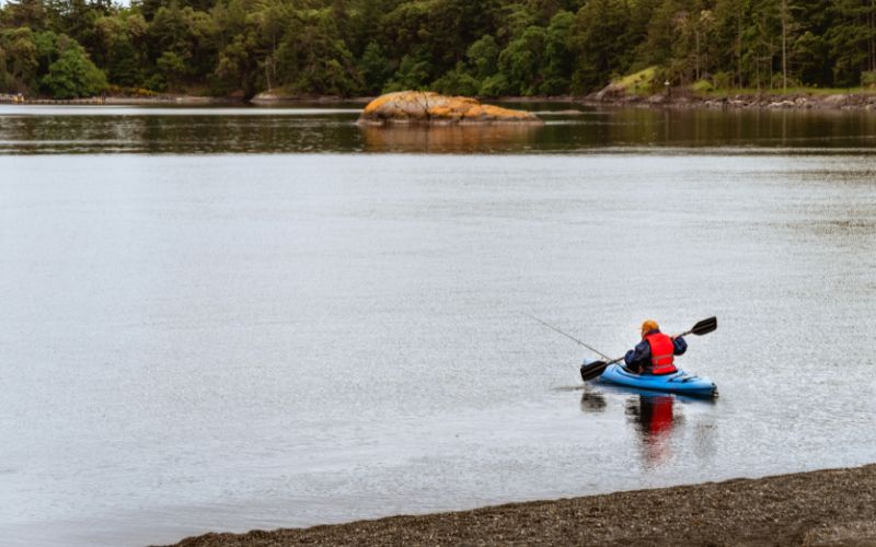 Kayaking at Vancouver Island, British Columbia, Canada