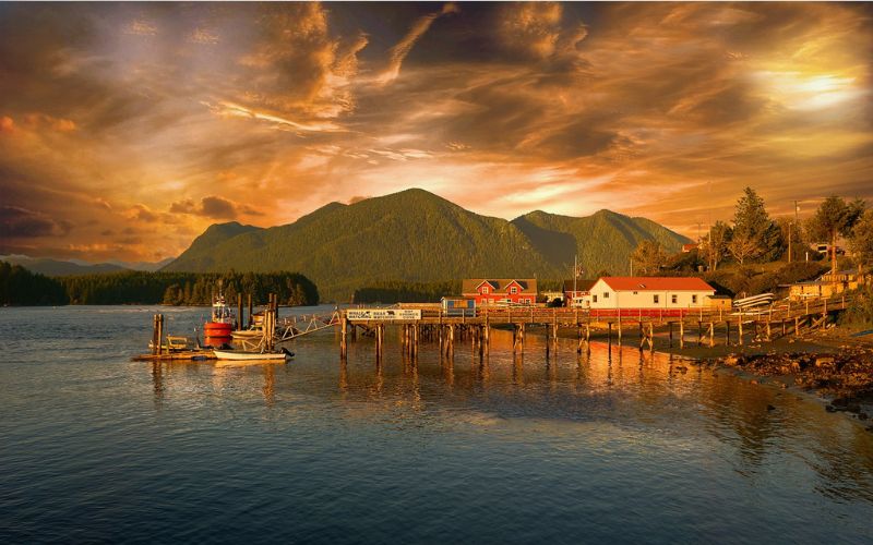 Tofino, Sea, Sunset Canada