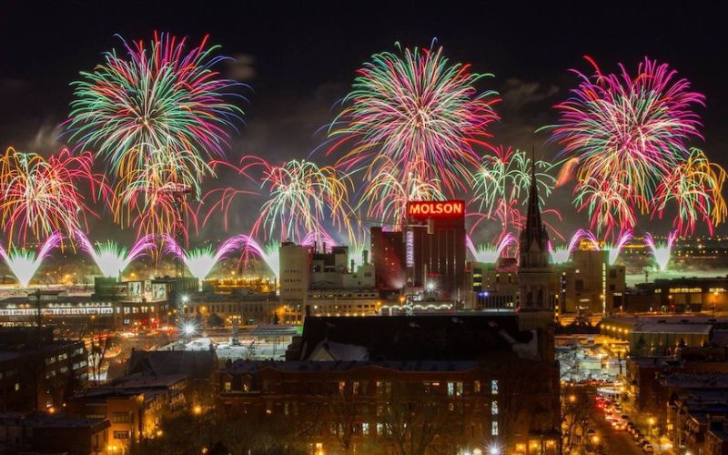 New year celebration at Montreal