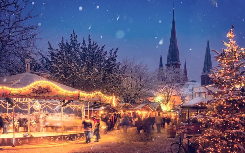 German Christmas Market In Quebec City